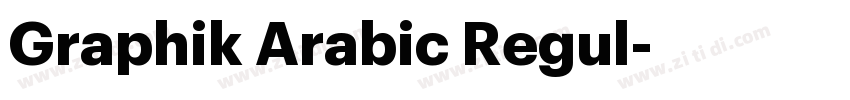 Graphik Arabic Regul字体转换